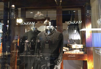 Polo Ralph Lauren сезонное изготовление и оформление витрин